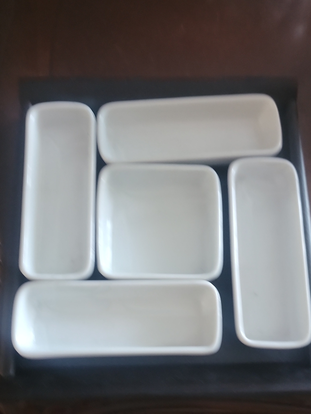 Crate&Barrel White Porcelain Serving Piece